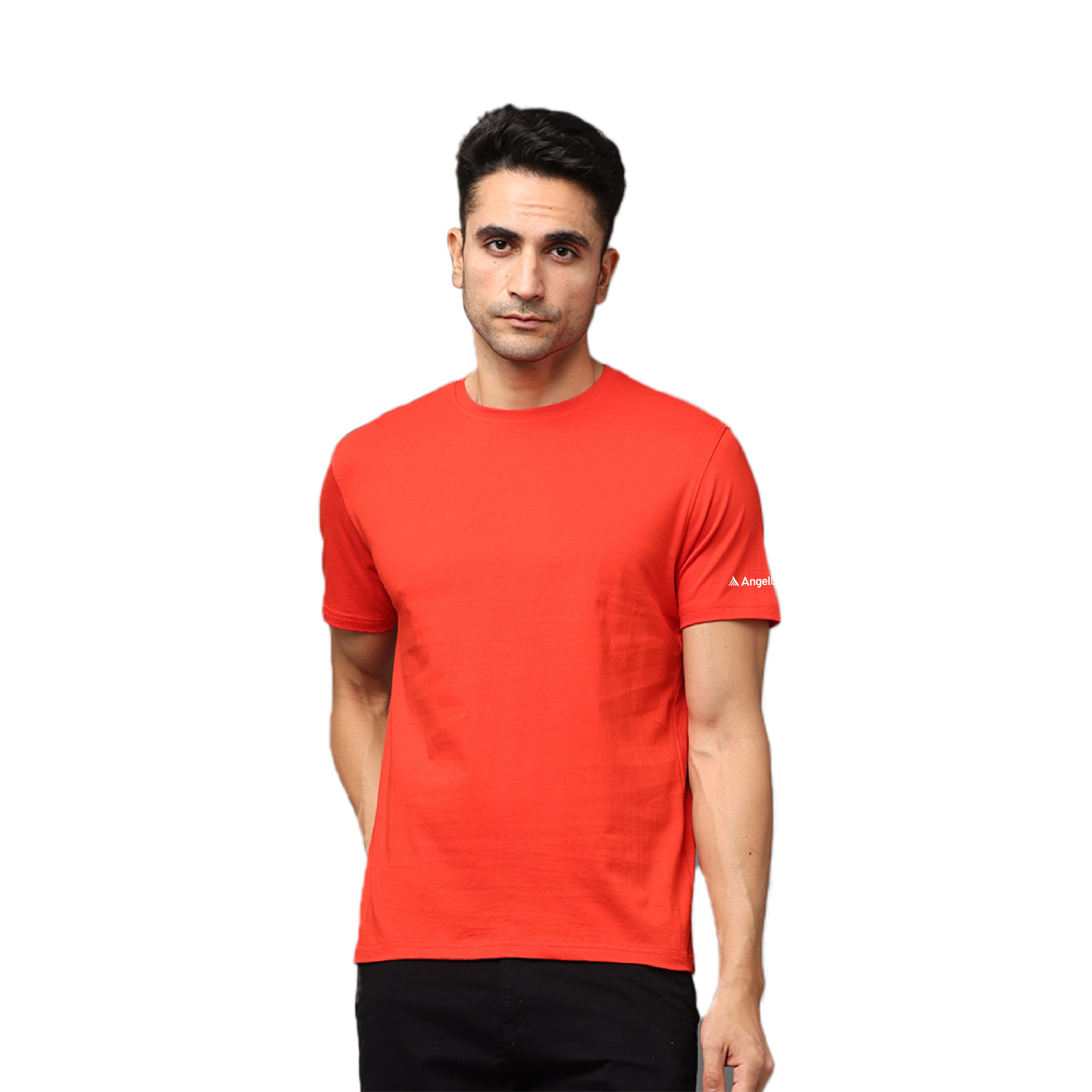 Men's Round Neck A1 T- Shirt - Red